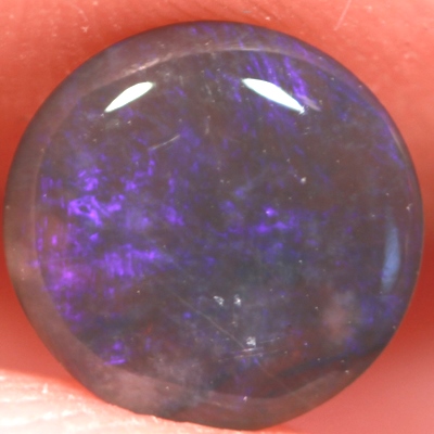 SOLID BLACK CRYSTAL OPAL Deep purple